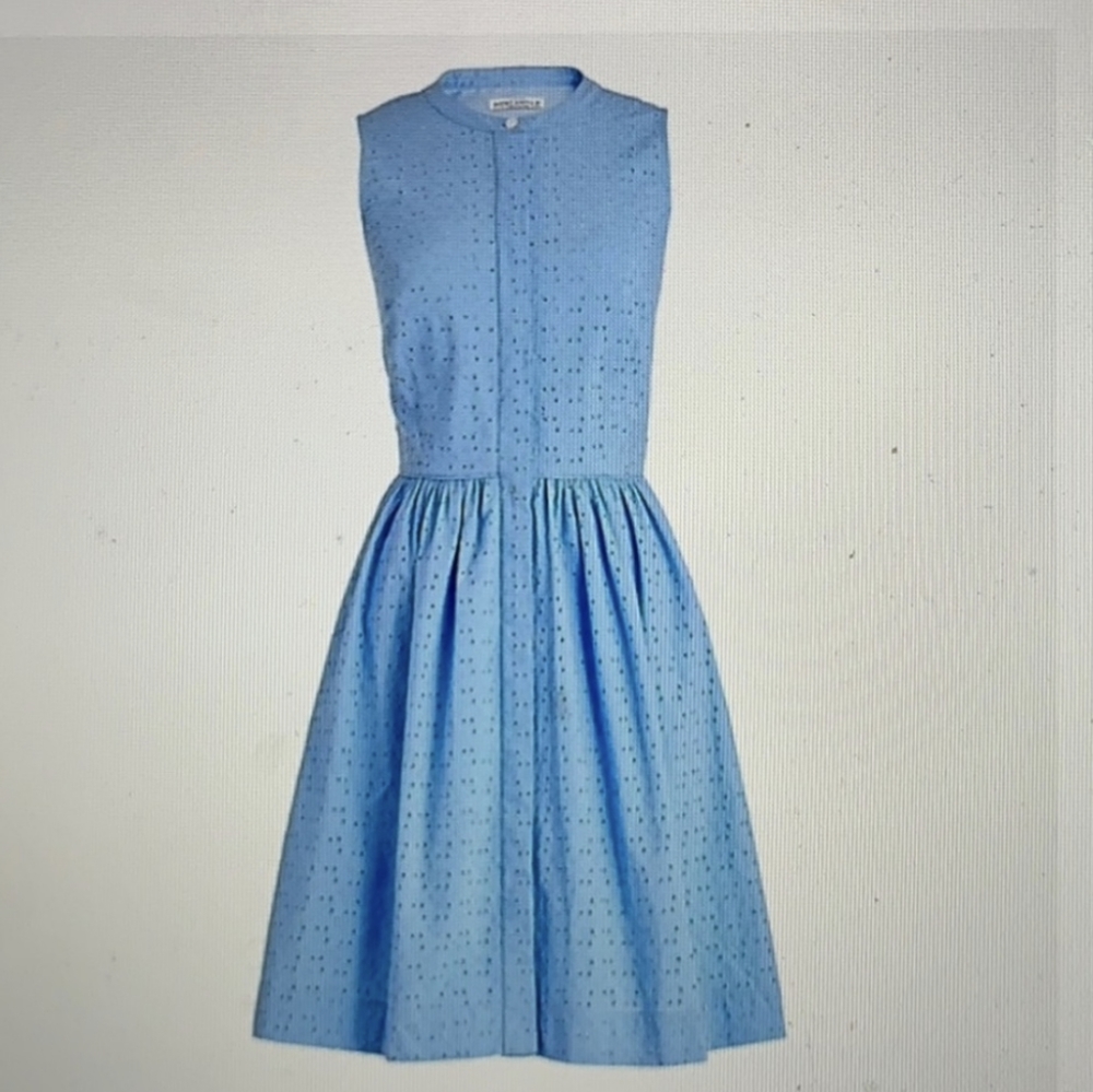 J Crew Eyelet Button Down Dress